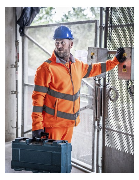 REG-TRF648-Pro Contract Hi-Vis Thor Fleece Jacket 2